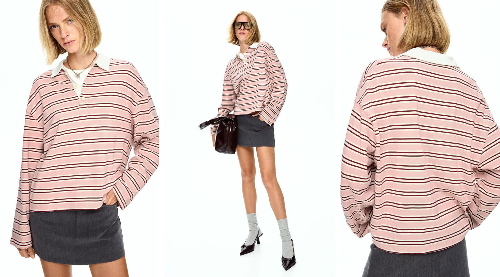 5 polos de rayas de Bershka que resuelven cualquier look otoñal