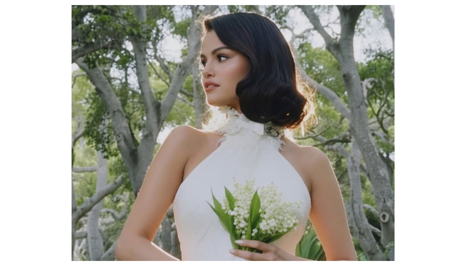 Selena Gomez vestido de novia