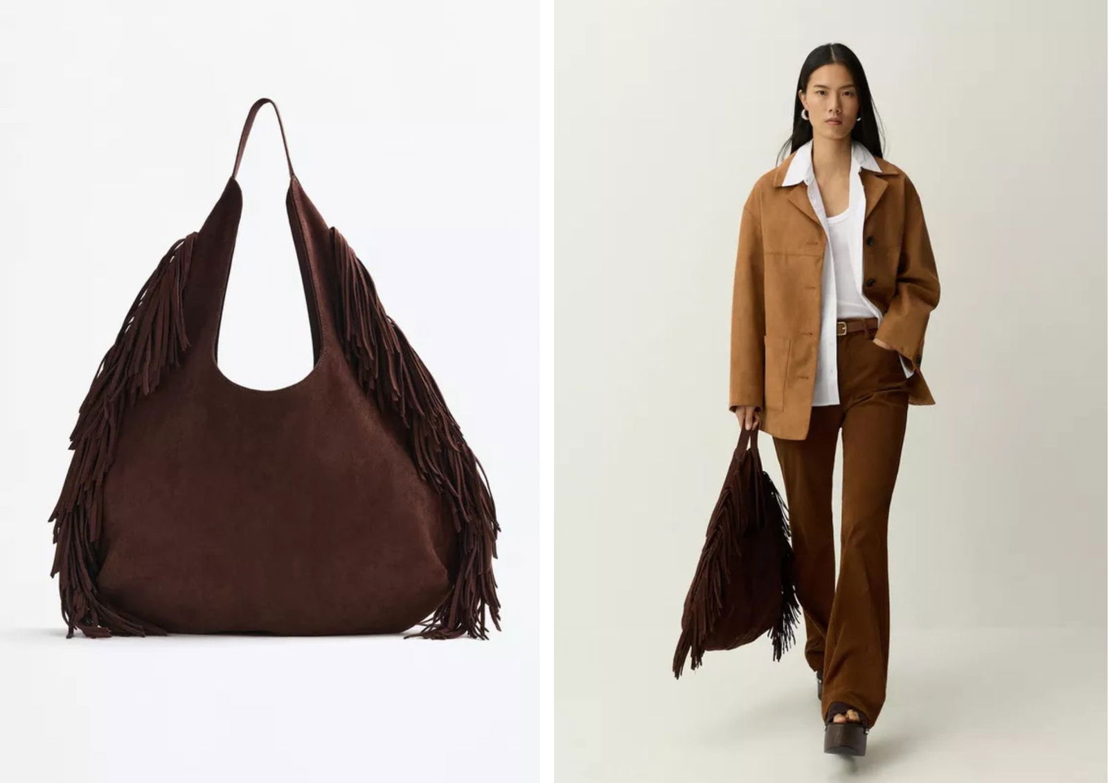 Bolsos de flecos: el complemento boho que encontrarás en Lefties, Mango y Pull&Bear este otoño