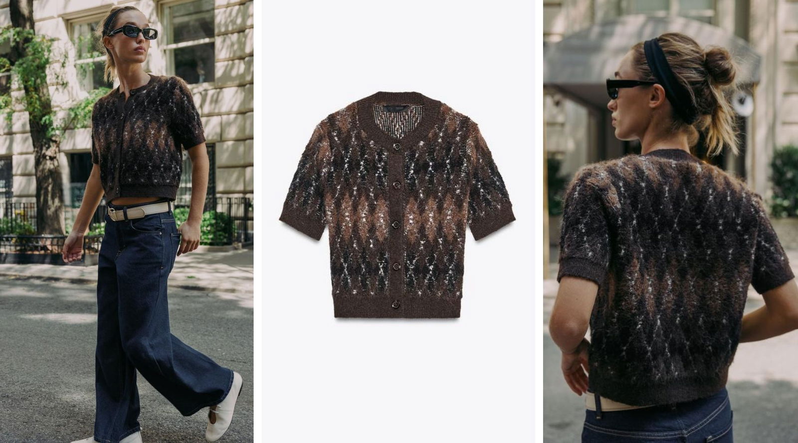 Los rombos de Zara que resuelven tus looks de oficina y de entretiempo
