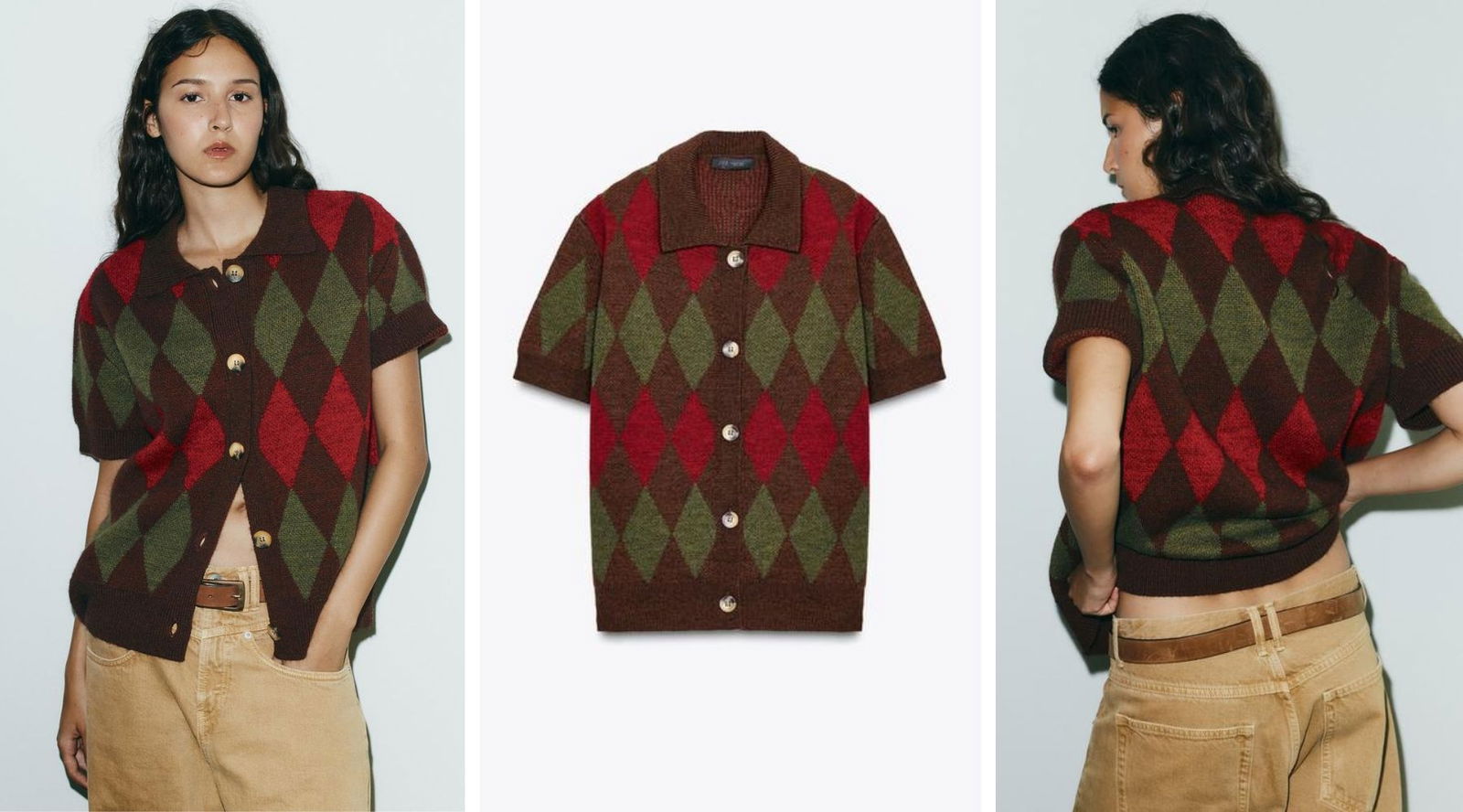 Los rombos de Zara que resuelven tus looks de oficina y de entretiempo