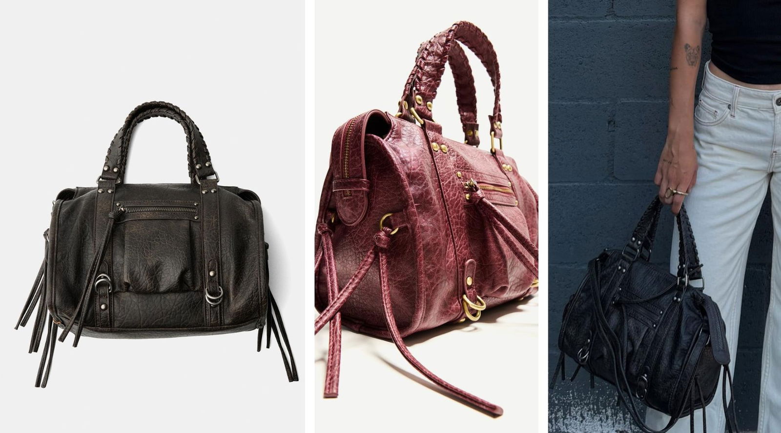 Bershka tiene el clon del mítico bolso Le City de Balenciaga en dos tamaños y varios colores