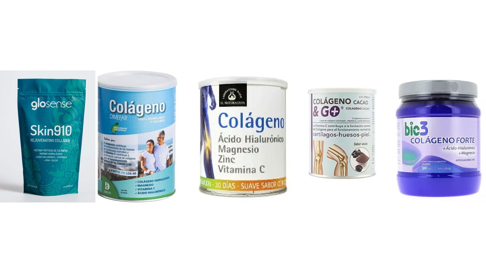 opciones de colágeno
