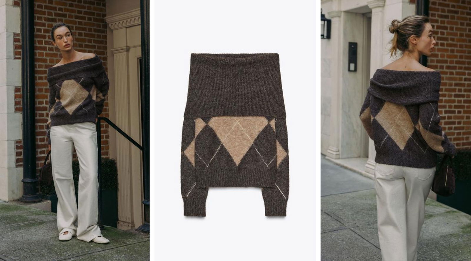 Los rombos de Zara que resuelven tus looks de oficina y de entretiempo