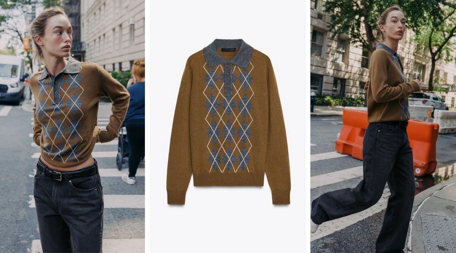 Los rombos de Zara que resuelven tus looks de oficina y de entretiempo
