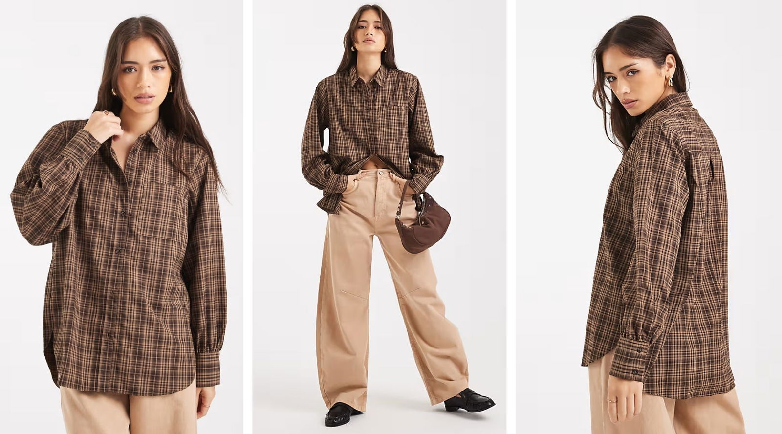 La camisa de cuadros vuelve este otoño 2025 (y atada a la cintura recuerda al grunge de los 90)