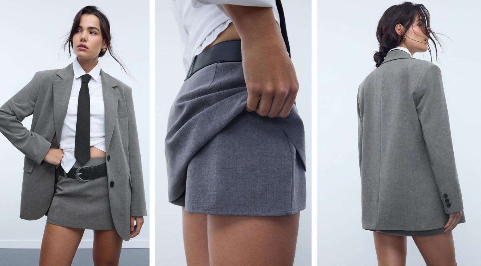 Stradivarius tiene los conjuntos de minifalda y americana que no te querrás quitar en todo el otoño