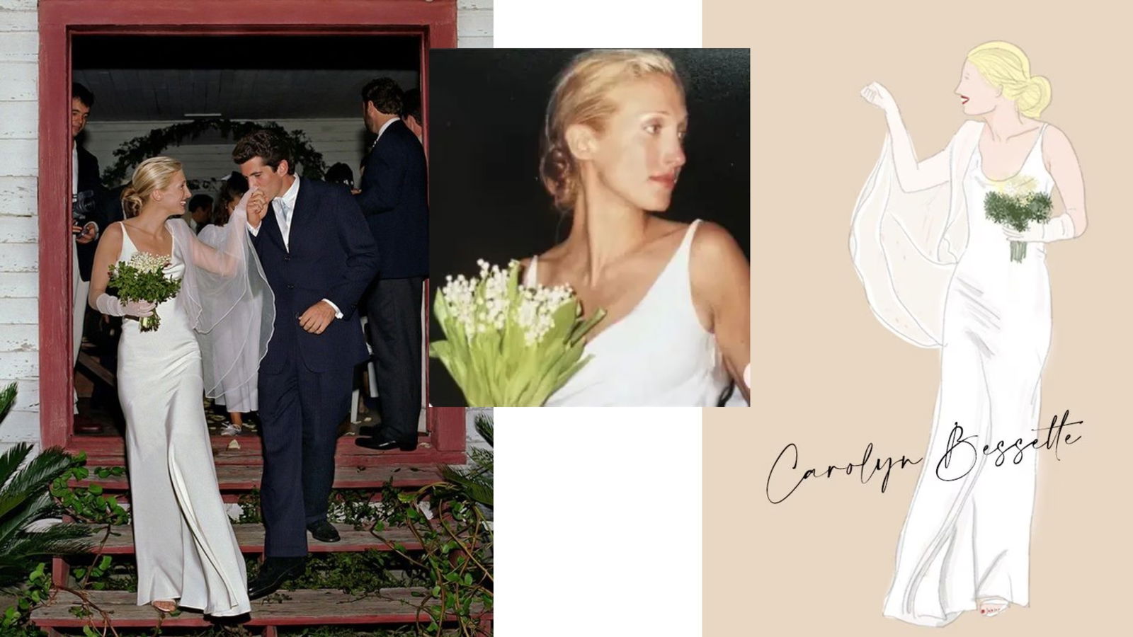  Carolyn Bessette de novia