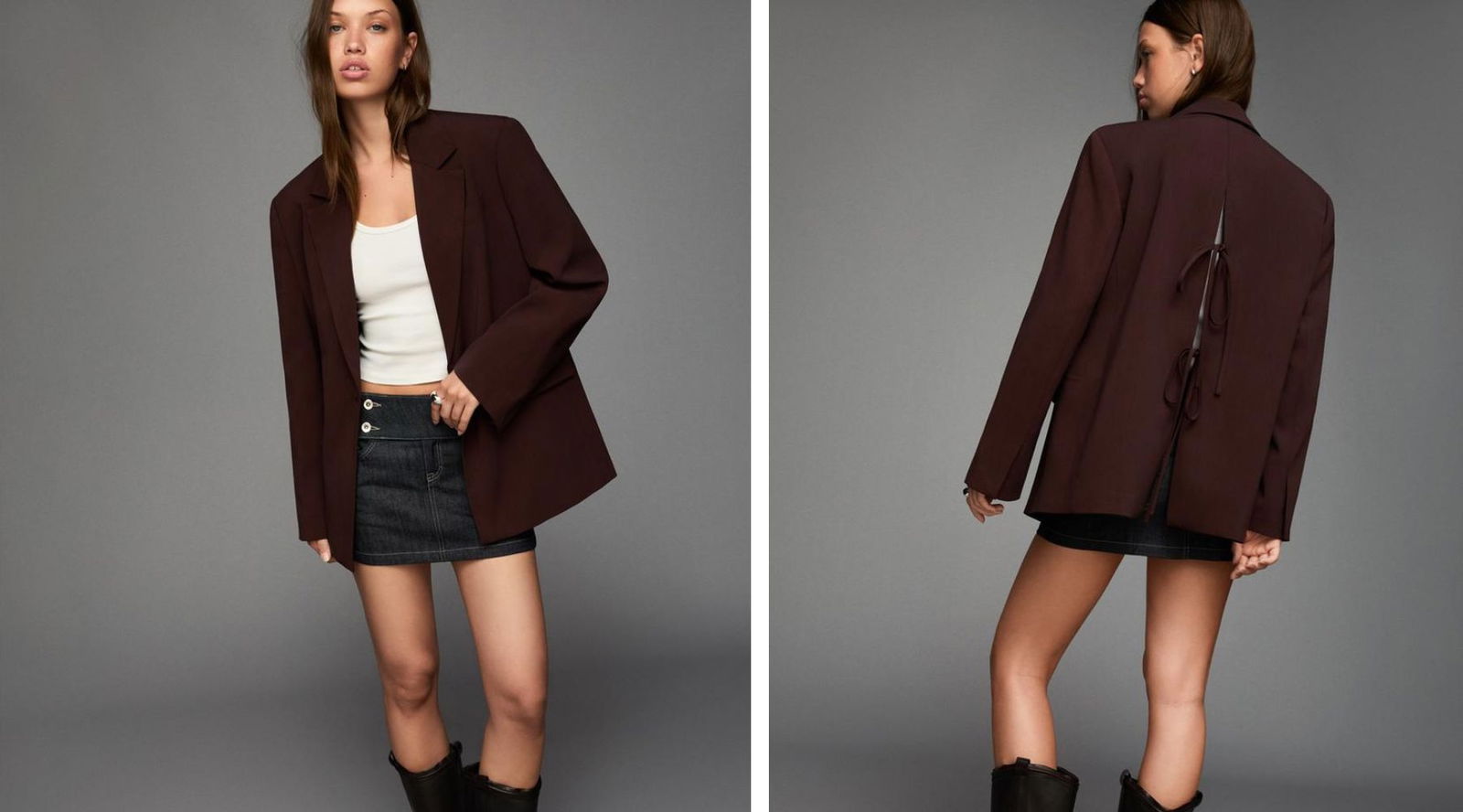 Adiós a la americana negra: la blazer marrón chocolate toma el relevo este otoño