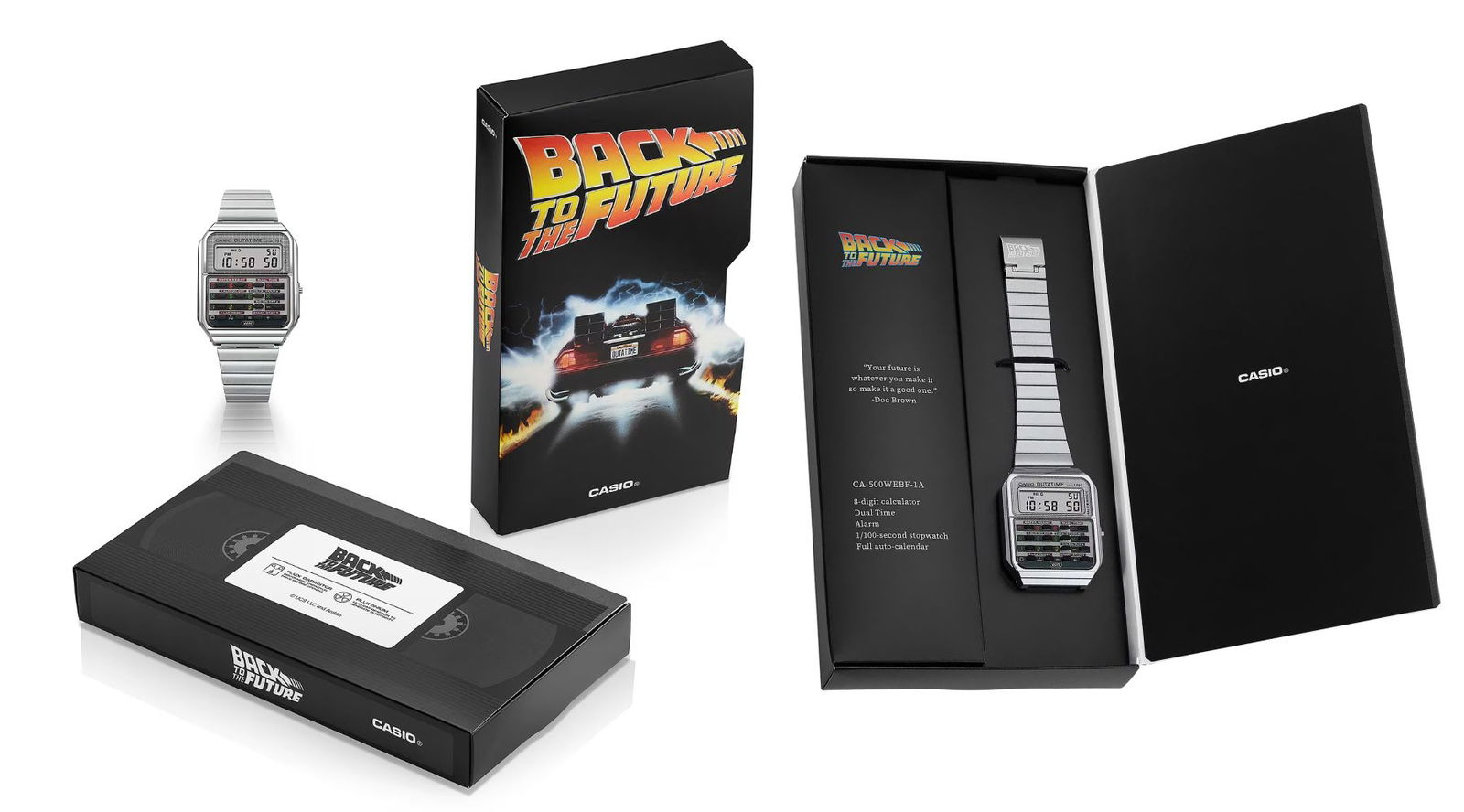 Casio celebra los 40 años de Regreso al Futuro con un reloj lleno de nostalgia ochentera