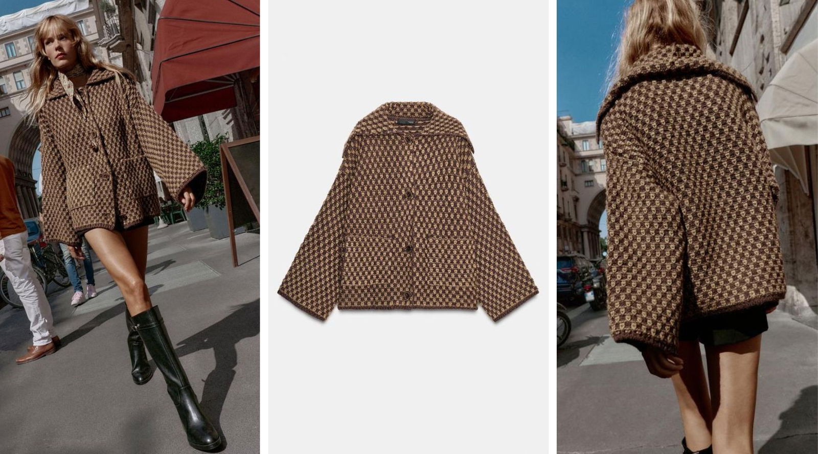 Zara tiene las chaquetas de lana que podrían pasar por piezas de lujo y el toque de abrigo perfecto para esta temporada