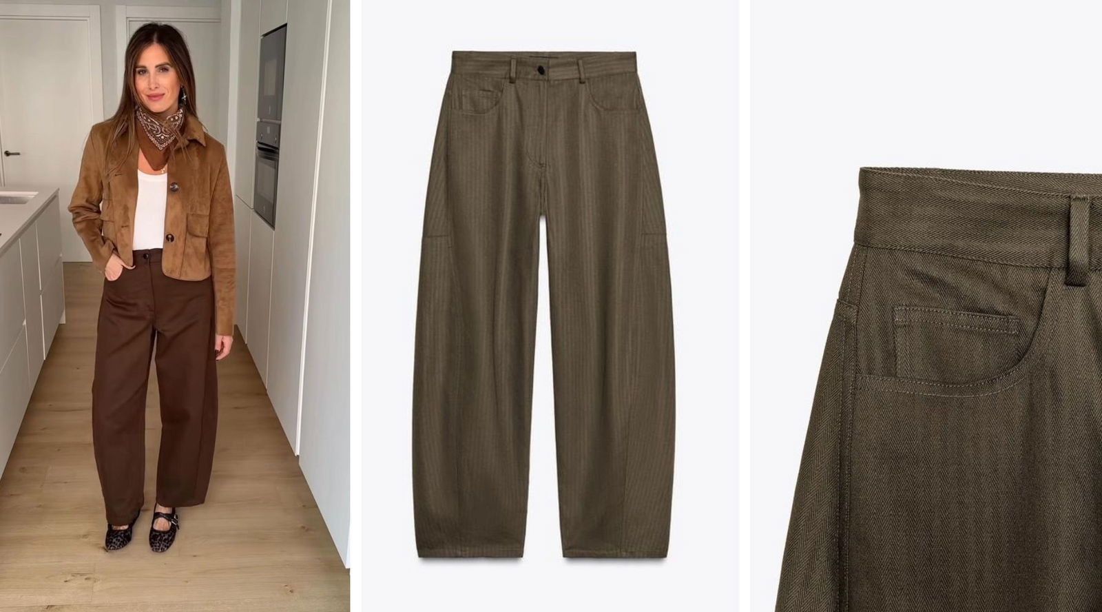 Adiós vaqueros: los 6 pantalones de Zara que Estíbaliz Prieto propone como alternativa a los jeans esta temporada