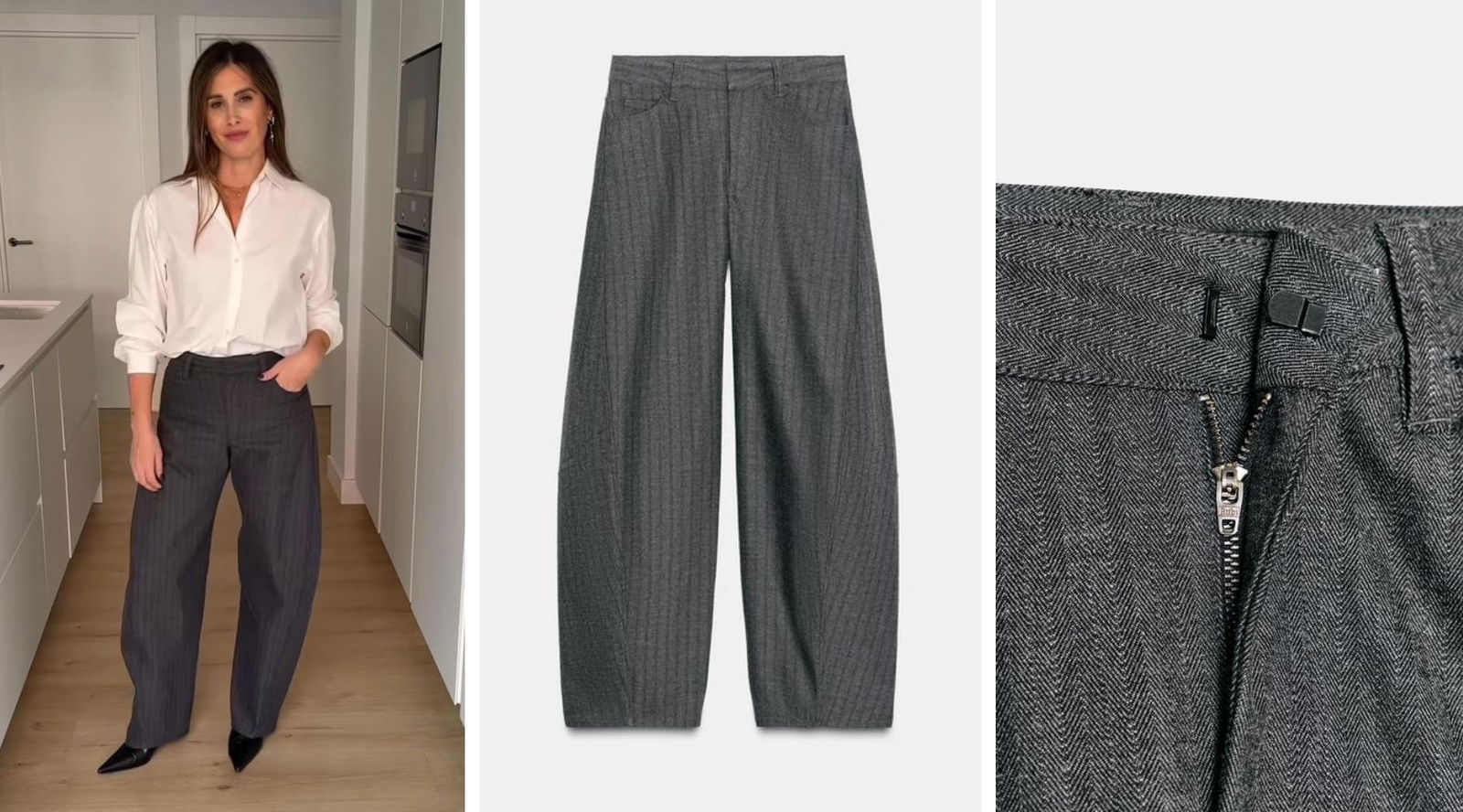 Adiós vaqueros: los 6 pantalones de Zara que Estíbaliz Prieto propone como alternativa a los jeans esta temporada