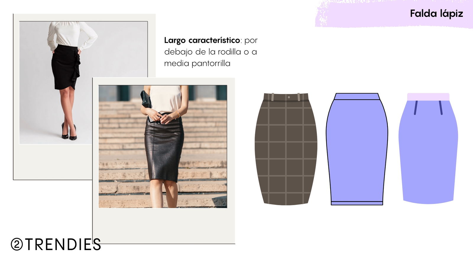 Como es la falda lápiz