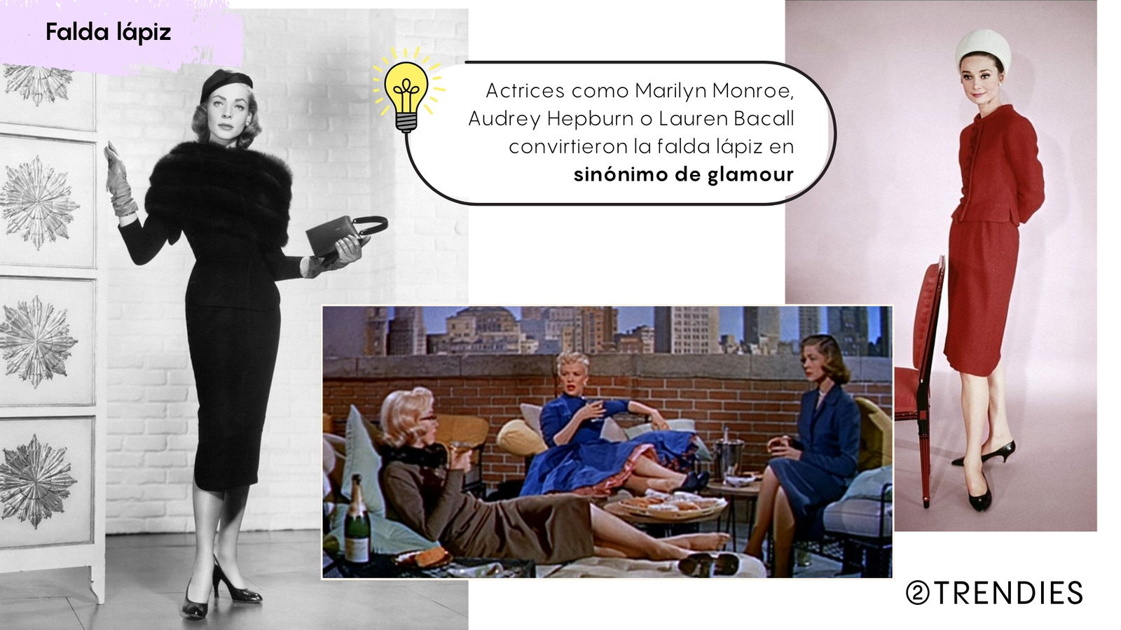 Actrices con falda Lápiz