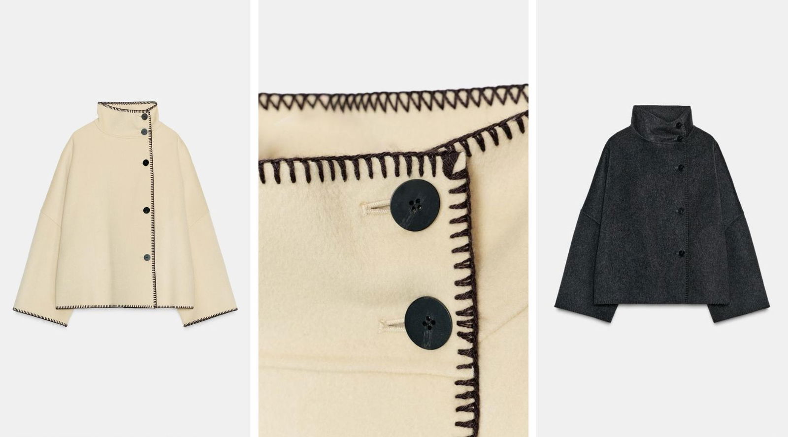Zara tiene las chaquetas de lana que podrían pasar por piezas de lujo y el toque de abrigo perfecto para esta temporada