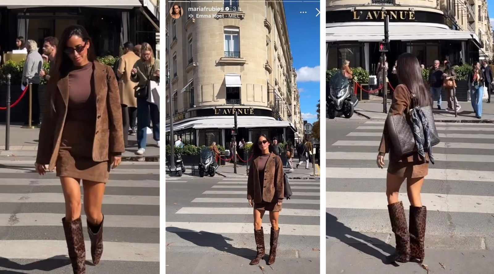 El conjunto marrón chocolate de Massimo Dutti que ha enamorado a María F. Rubíes y que tenemos en nuestra wishlist