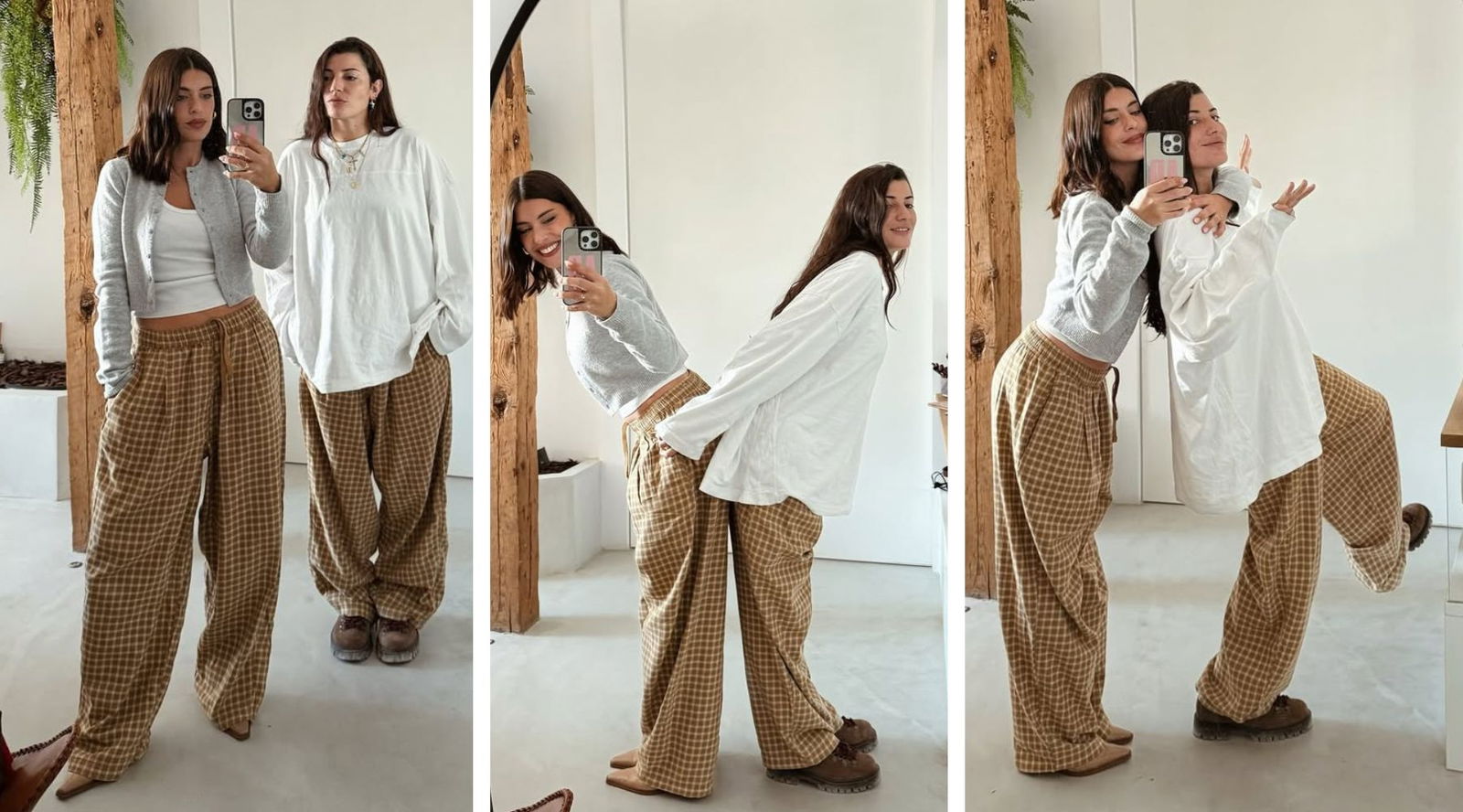 El pantalón de cuadros de Zara de la sección de hombre que Dulceida y Alba Paul han convertido en unisex y cada una lo lleva a su manera