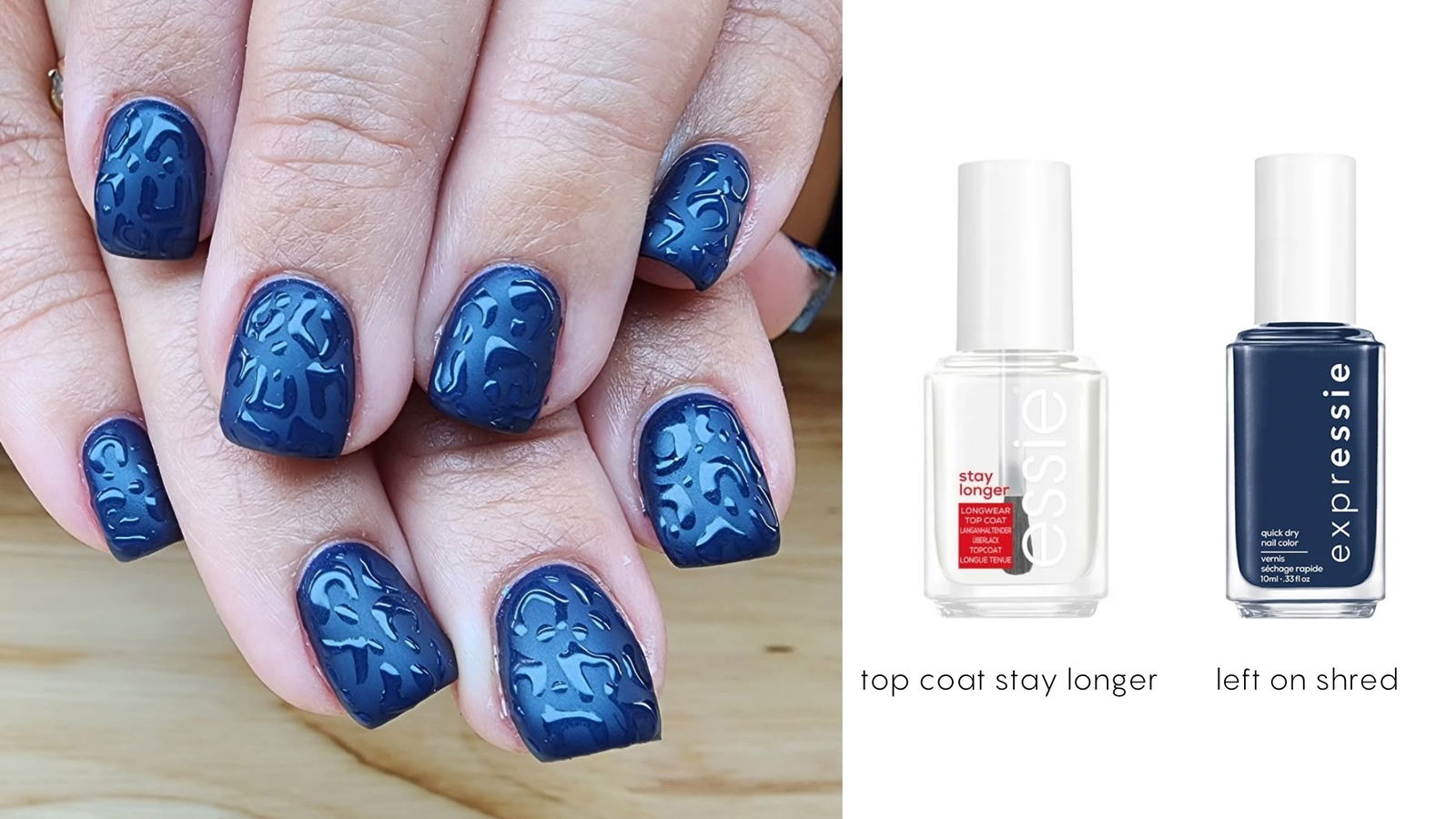 Manicura azul
