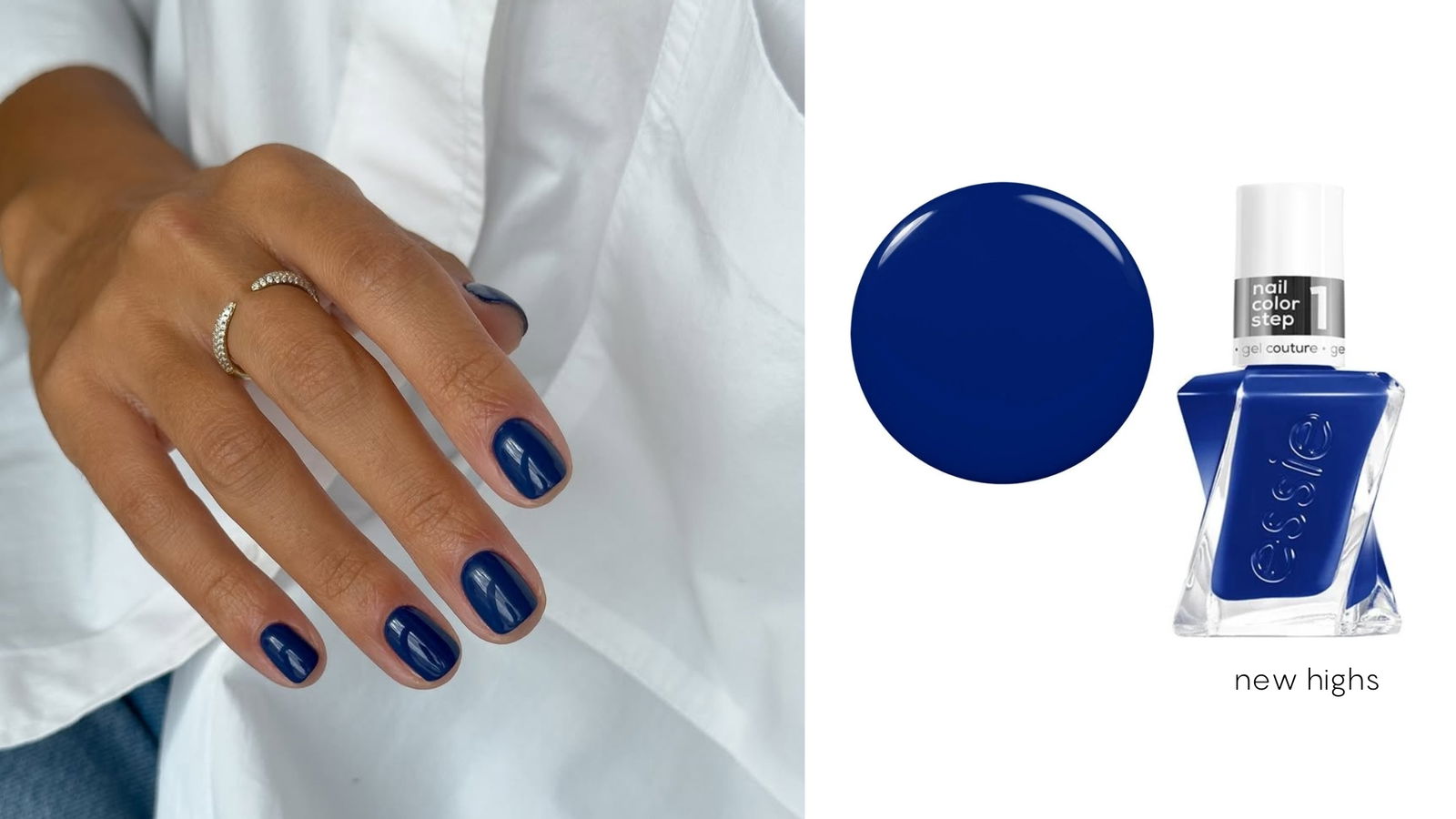 Manicura azul