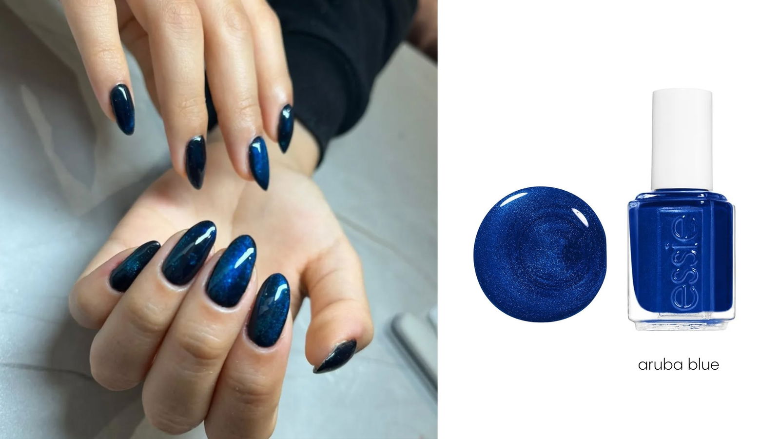 Manicura azul