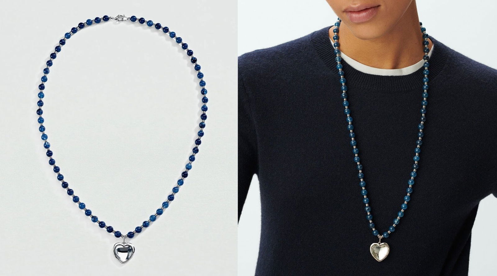 María Pombo apuesta por el azul en su nueva colección con Ágatha París (y estas joyas lo confirman)