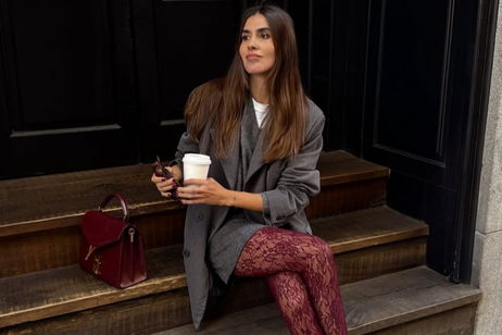 Ni tupidas ni plumeti: las medias de encaje que Mery Turiel ha puesto en el radar este otoño