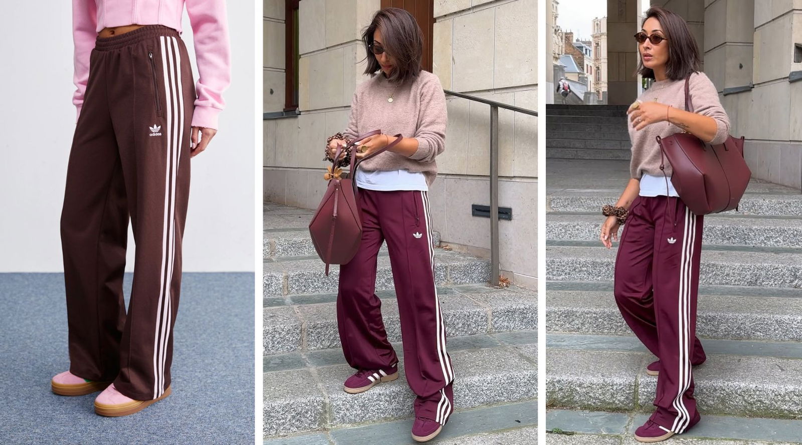 Los pantalones más icónicos de adidas salen del gimnasio y se mezclan con prendas de sastrería