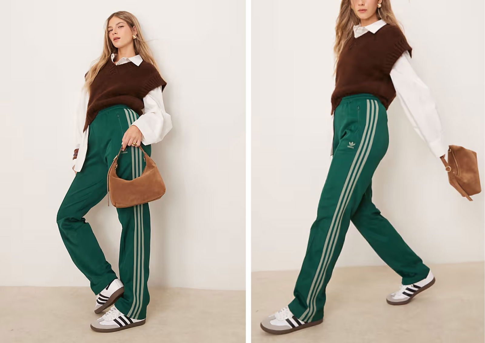 Los pantalones más icónicos de adidas salen del gimnasio y se mezclan con prendas de sastrería