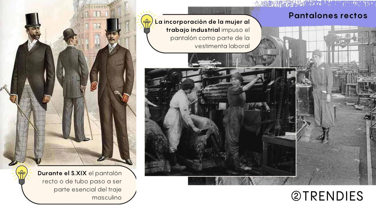 Origen pantalón recto