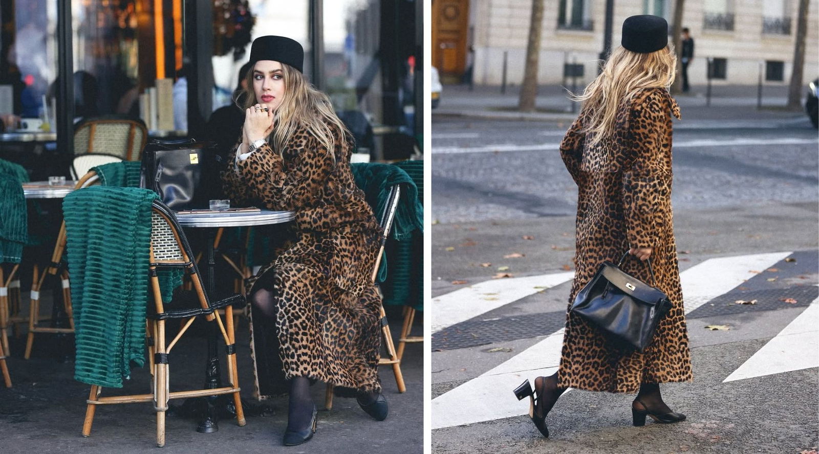 El pillbox hat vuelve en versión lana y pelo (y se ha colado en el street style de otoño)