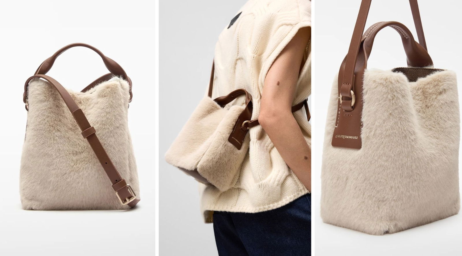 Los bolsos de pelo llegan este otoño-invierno dispuestos a quedarse (y elevan cualquier look básico)