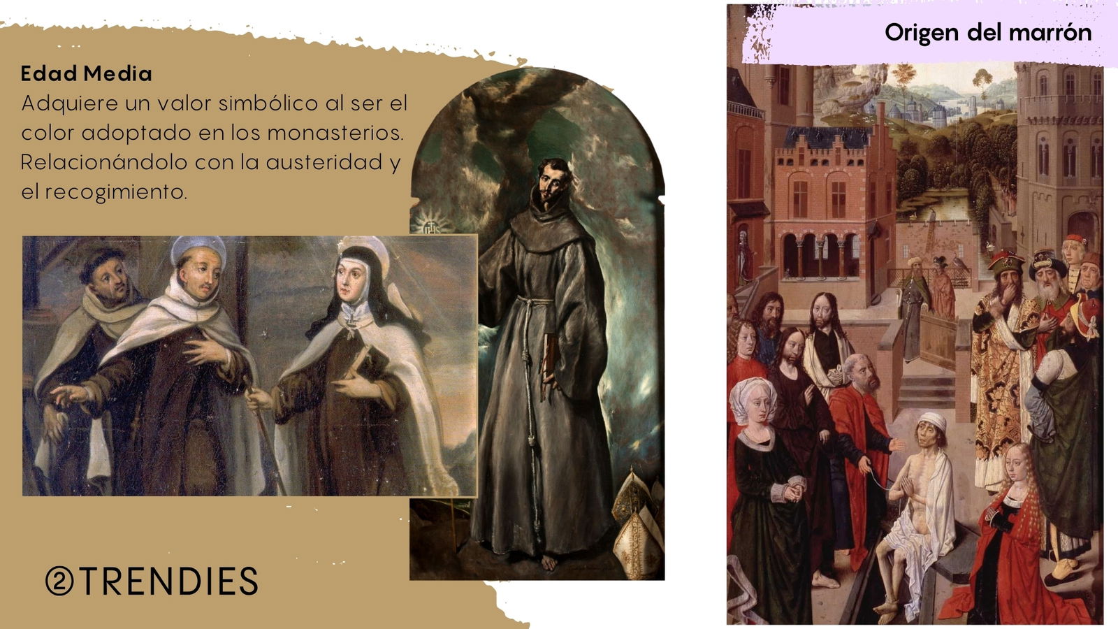 El marrón en la edad media