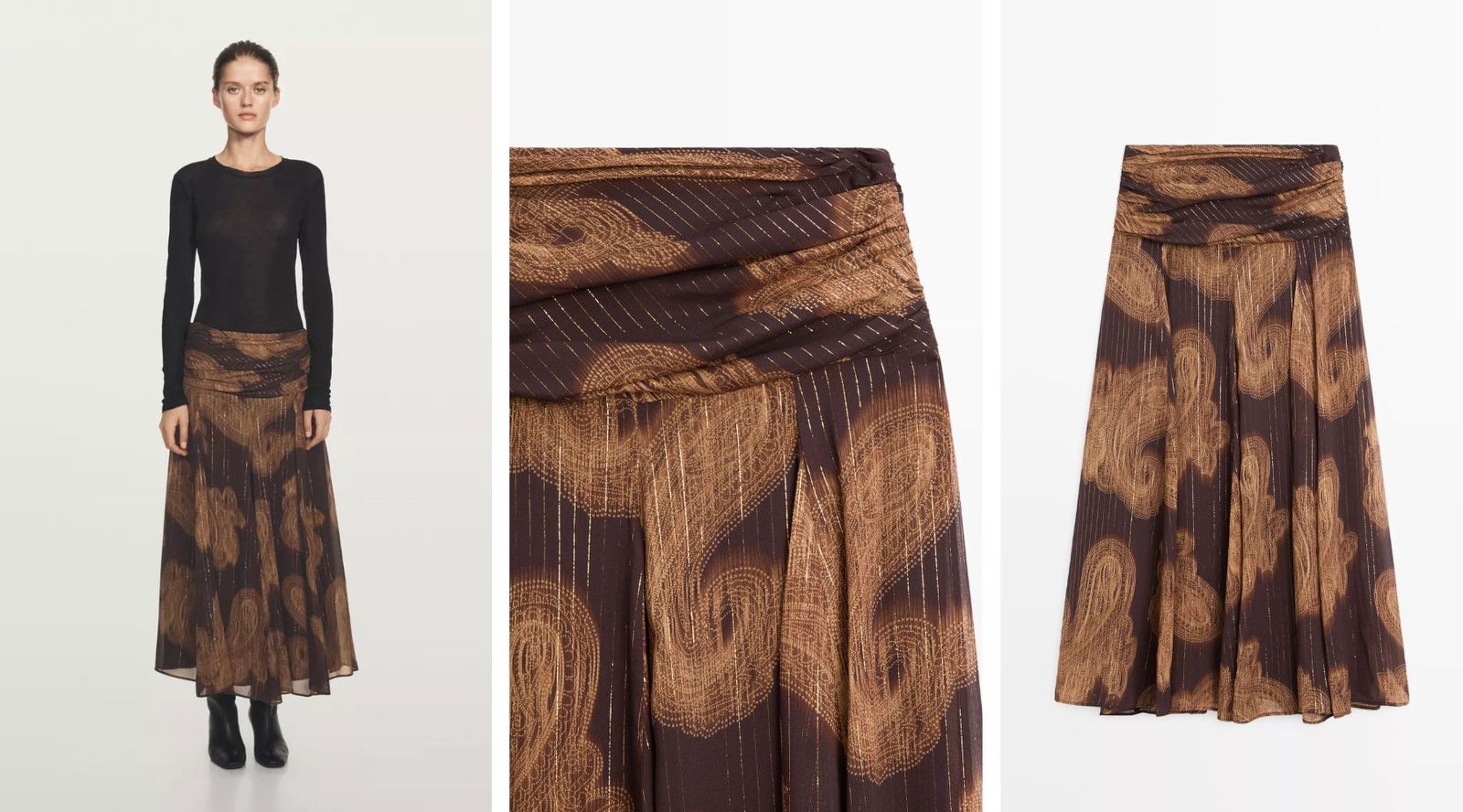 La falda más boho chic de Massimo Dutti que conquista a las que viven el otoño con estilo