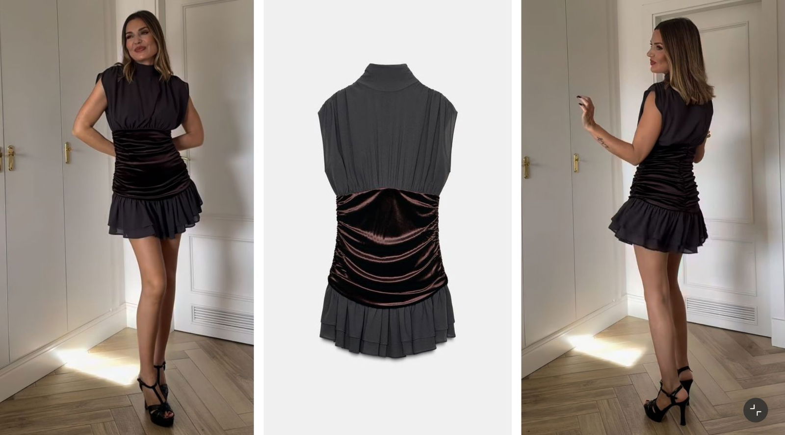 Helena Cueva inaugura la temporada de fiestas con seis looks de terciopelo de Zara que no fallan