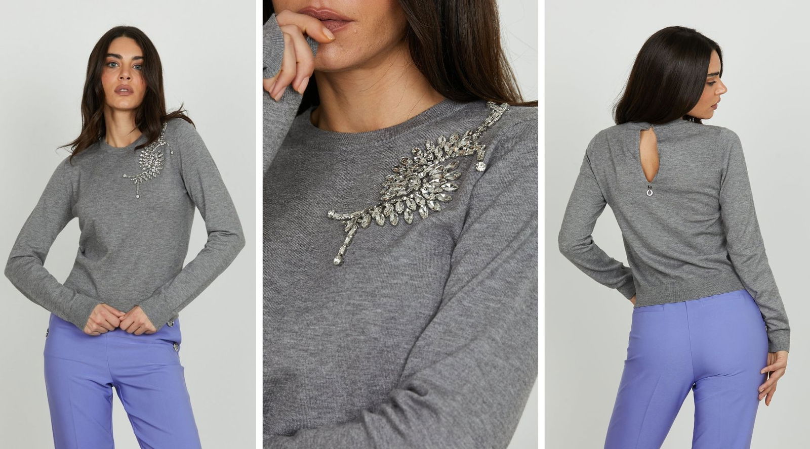 Nuria Roca apuesta por el jersey joya y convierte un básico en un lookazo de invierno
