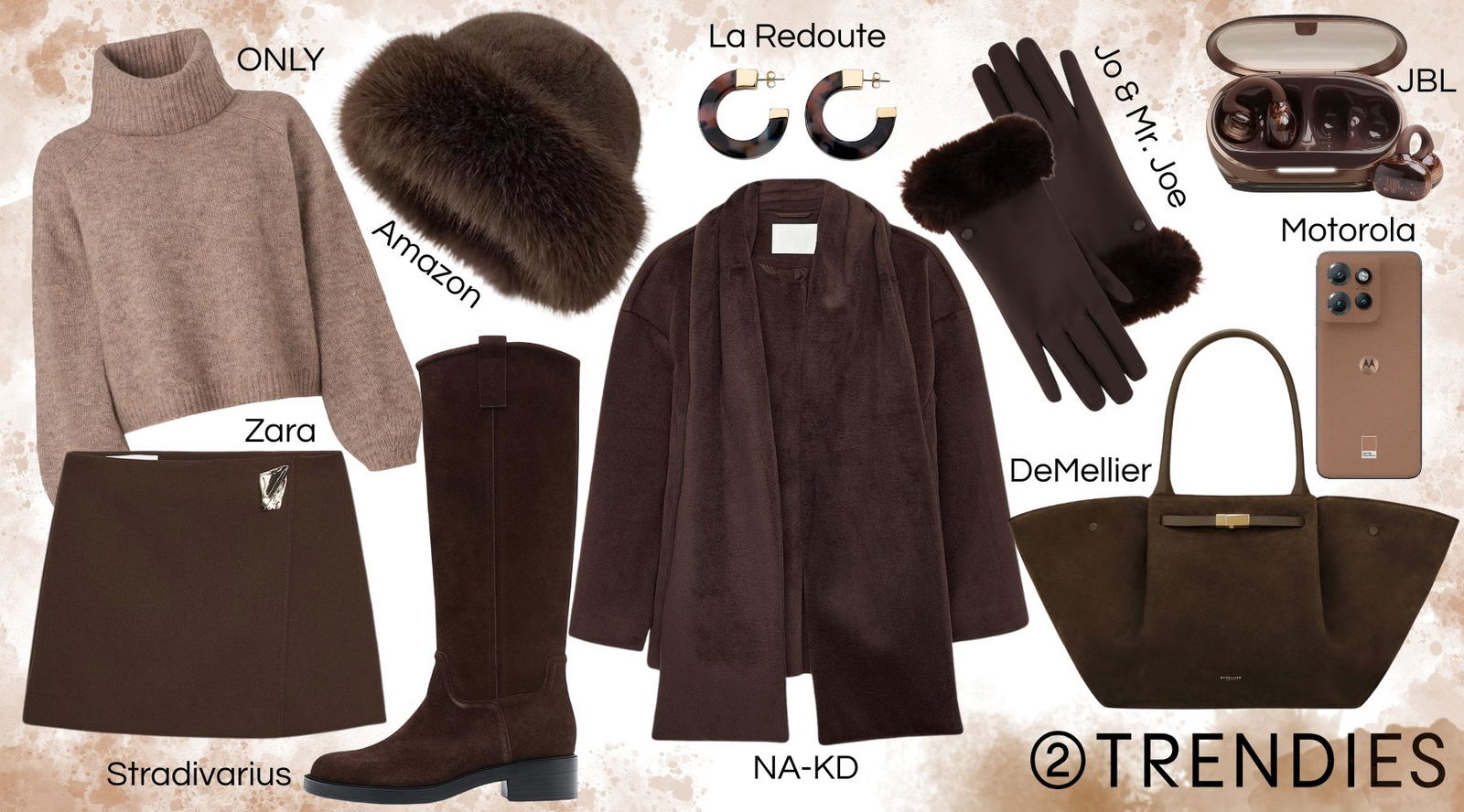 Mocha Mousse sin normas: 7 looks (y gadgets) para llevar el marrón de la forma más elegante