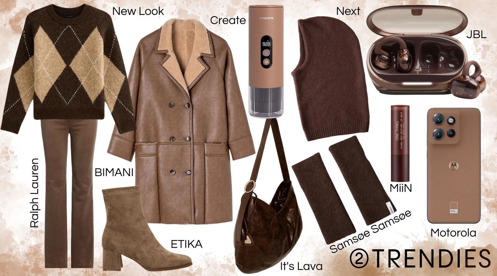 Mocha Mousse sin normas: 7 looks (y gadgets) para llevar el marrón de la forma más elegante