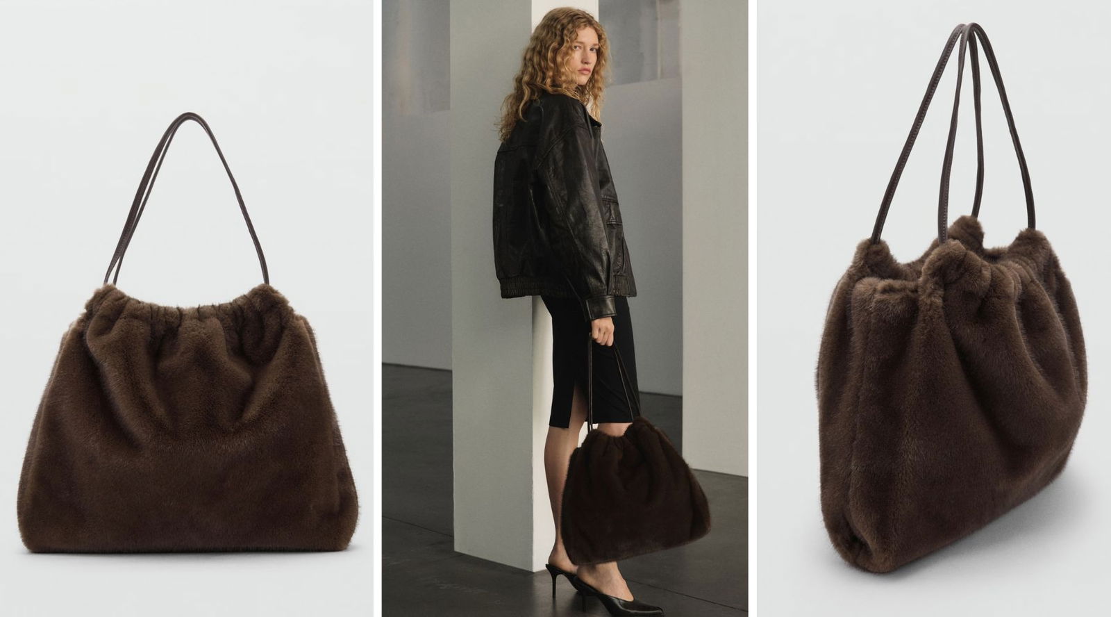Los bolsos de pelo llegan este otoño-invierno dispuestos a quedarse (y elevan cualquier look básico)