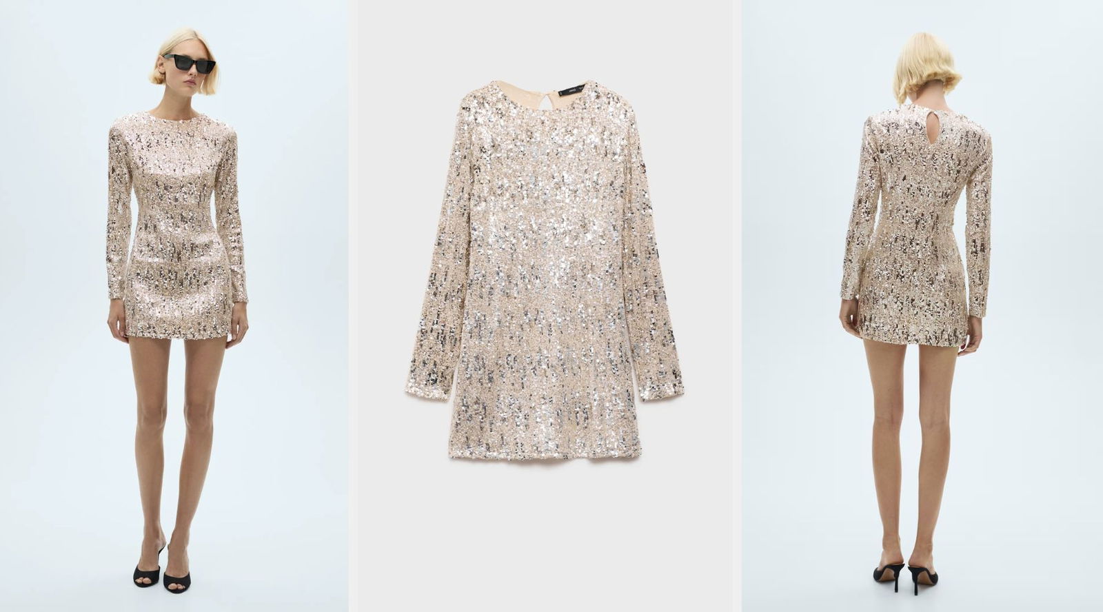 Tres vestidos de Mango Outlet que lo tienen todo para brillar esta Navidad (desde 8,99 €)