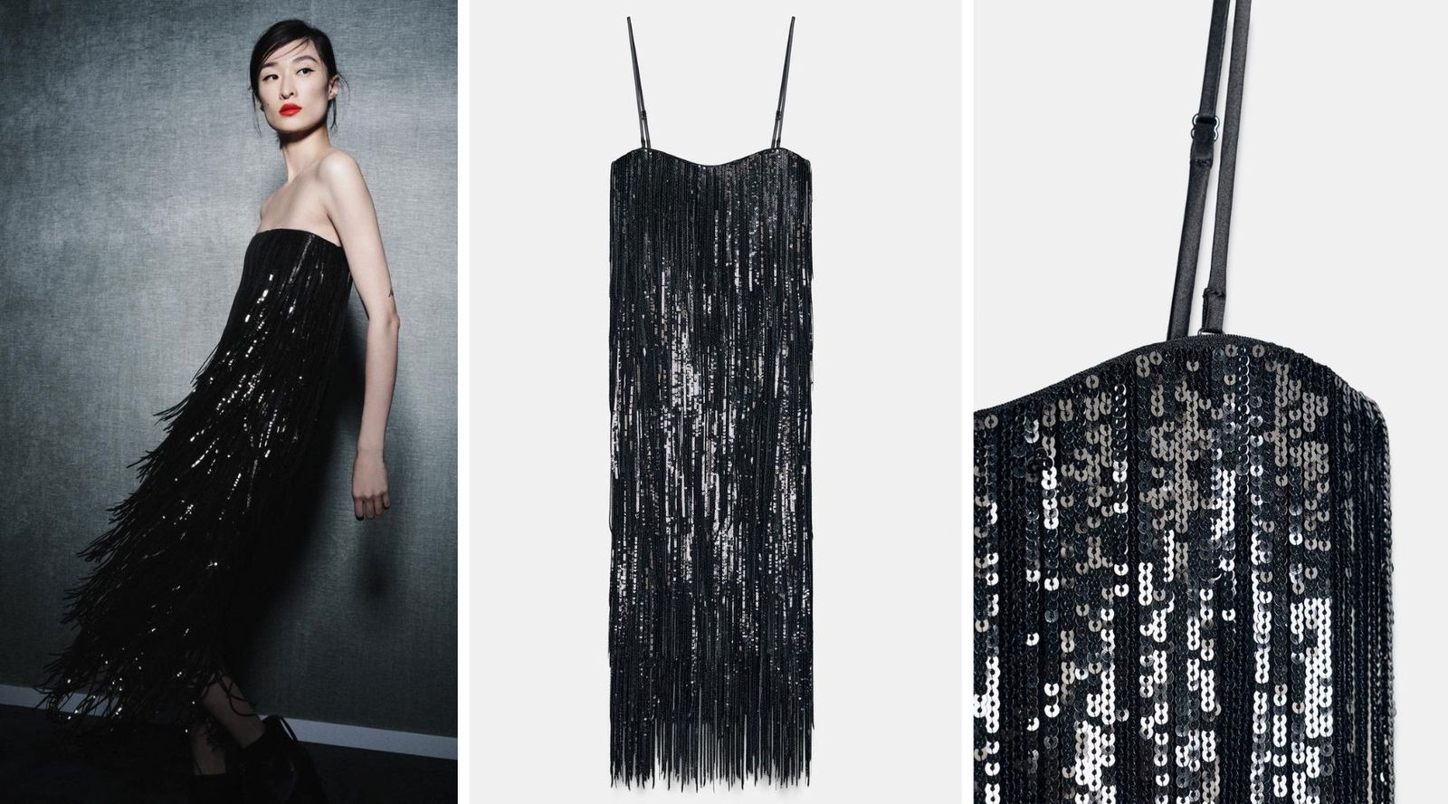 El vestido de lentejuelas de Zara que Rocío Osorno convierte en falda y que multiplica cualquier look de Navidad