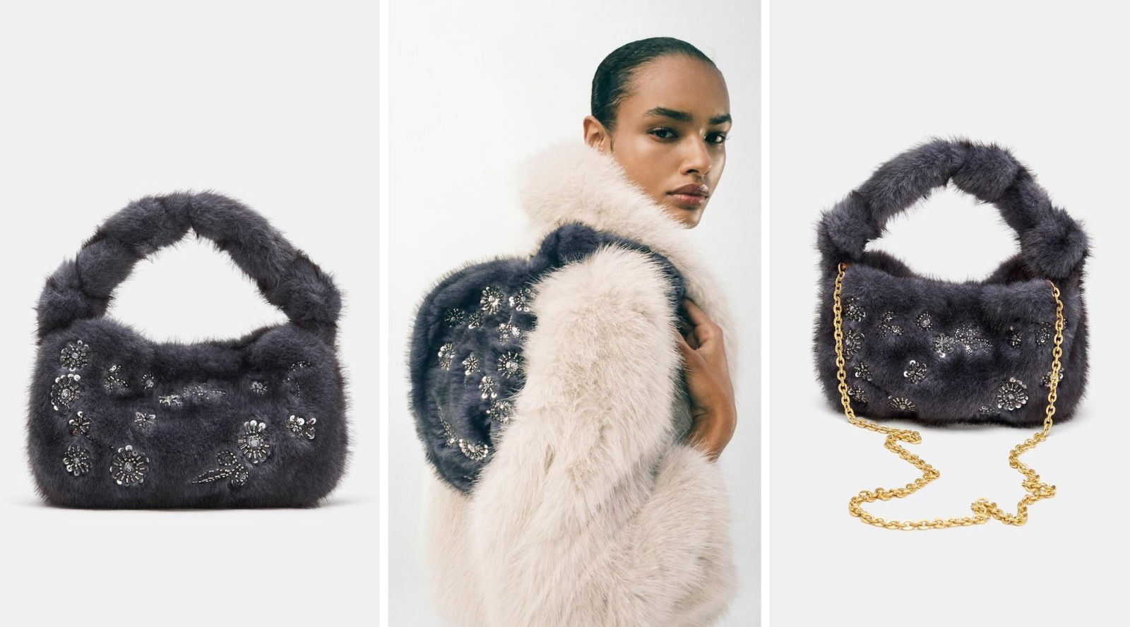 Los bolsos de pelo llegan este otoño-invierno dispuestos a quedarse (y elevan cualquier look básico)