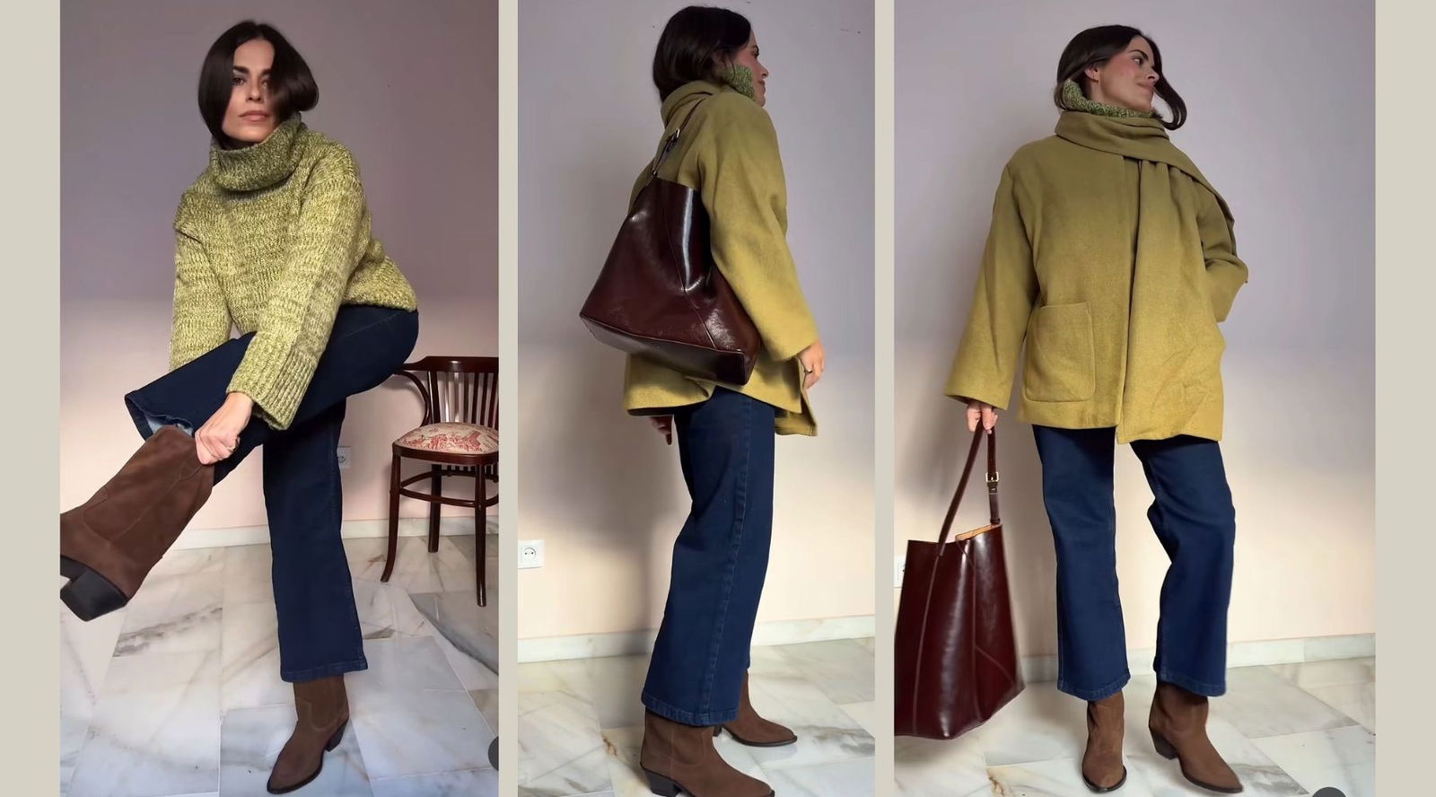 Jessie Chanes enseña dos looks superabrigados de Cortefiel que quedan de 10