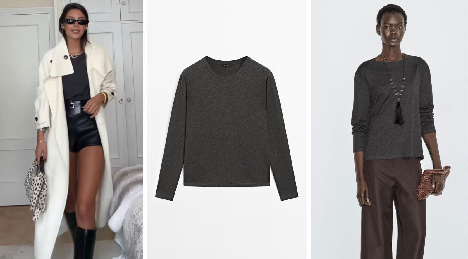 Camisetas de Massimo Dutti: los tres básicos que María Martín de Pozuelo convierte en looks ideales de invierno