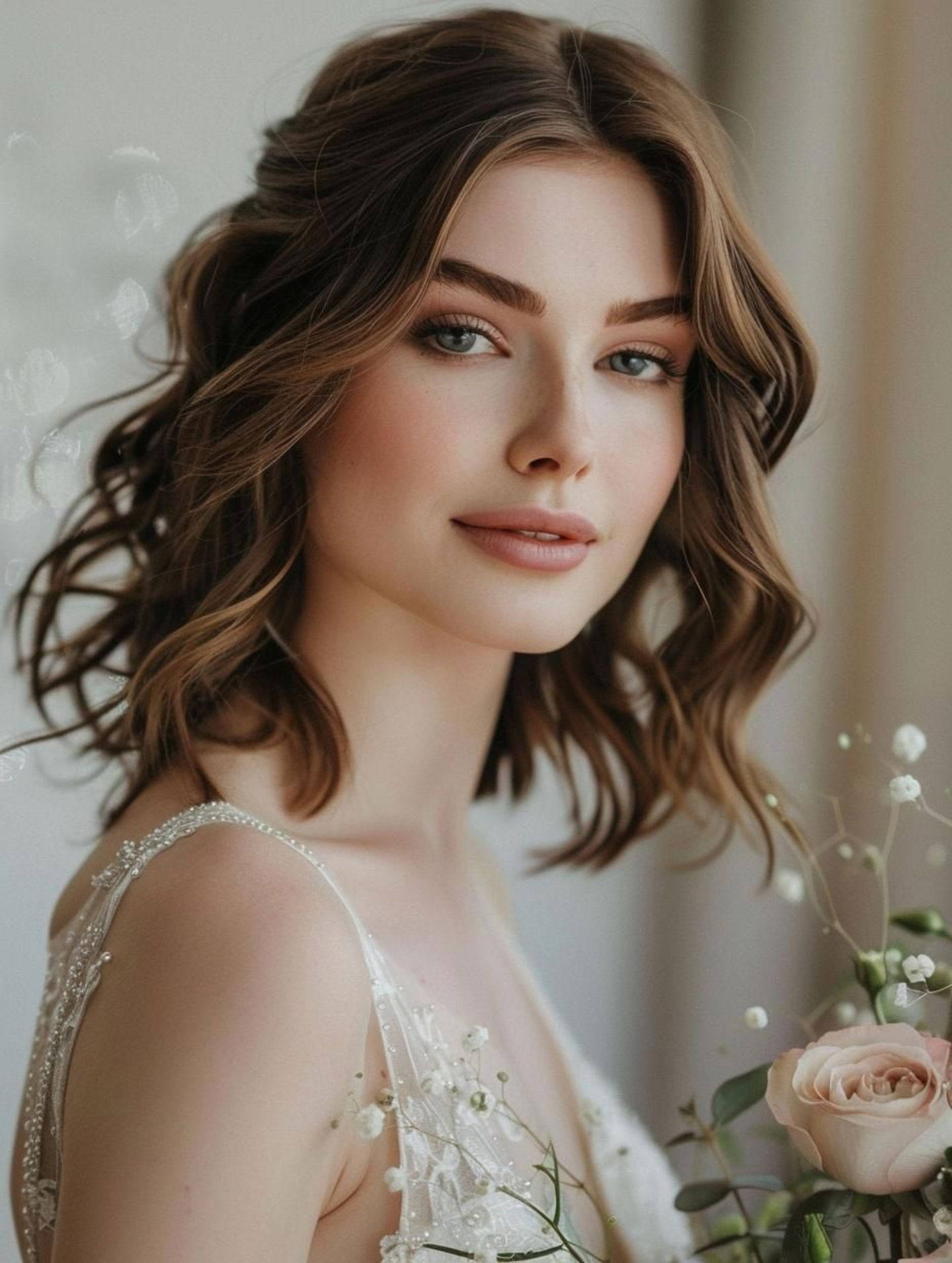 Peinado pelo corto novia