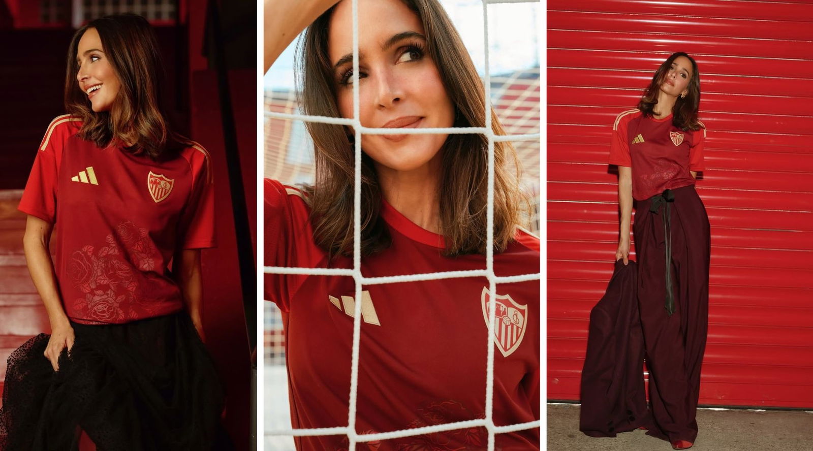 Rocío Osorno firma la camiseta del Sevilla FC más bonita hasta la fecha: un diseño burdeos con detalles flamencos en edición limitada