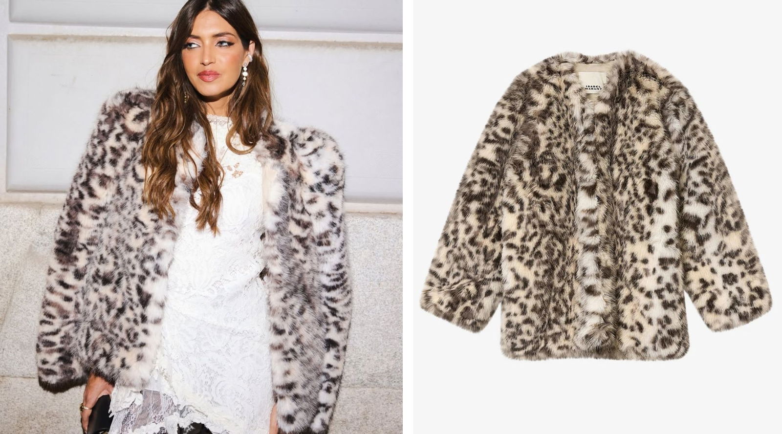 El abrigo ‘animal print’ de más de 1.200 € de Sara Carbonero es objeto de deseo: 4 alternativas mucho más asequibles