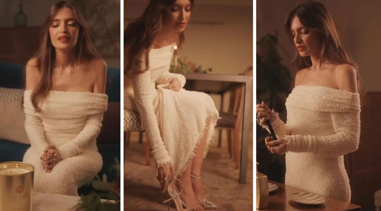 Sara Carbonero tiene el vestido cozy más bonito de diciembre: elegante y con un escote precioso