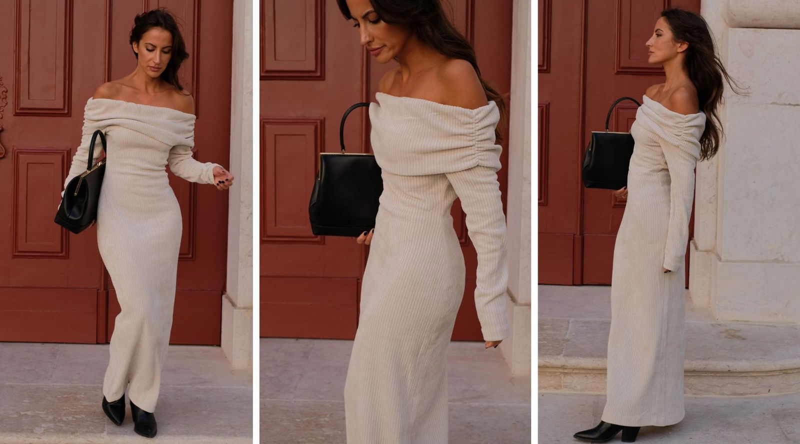 Sara Carbonero tiene el vestido cozy más bonito de diciembre: elegante y con un escote precioso