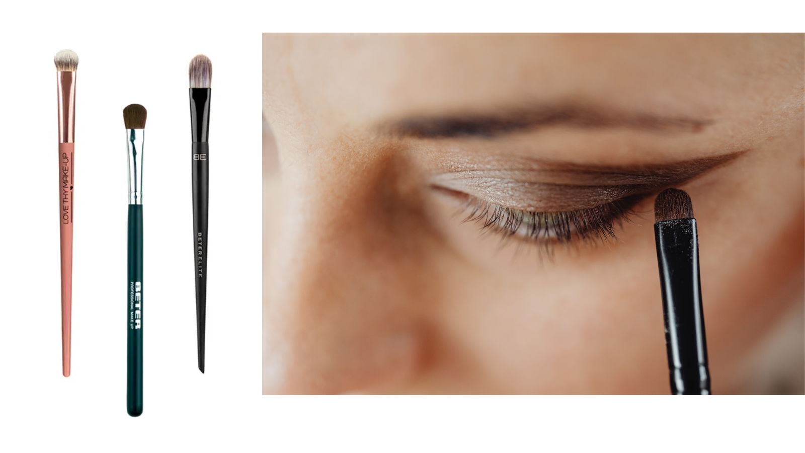 Pincel plano maquillaje